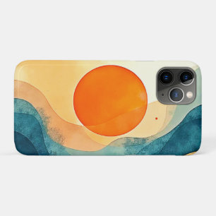 Abstract Sunset Waves Art Case-Mate iPhone Case