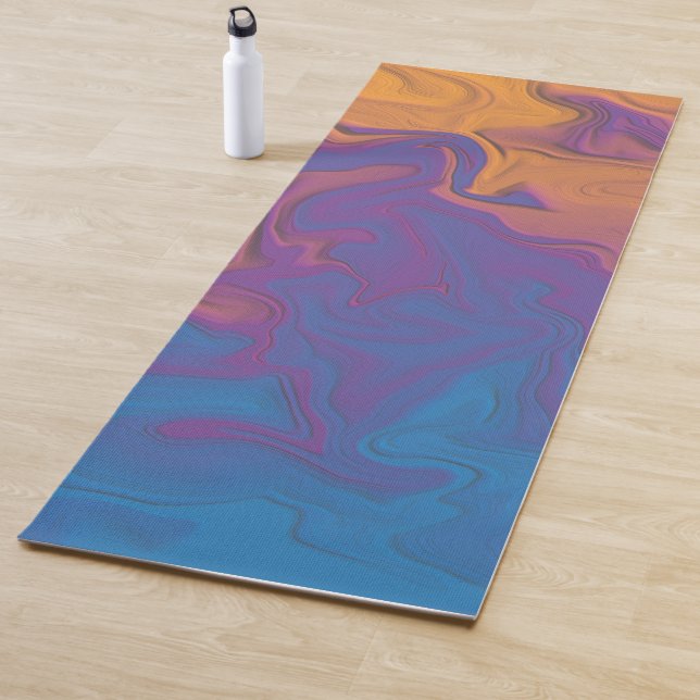 Abstract Sunset Yoga Mat (In Situ)
