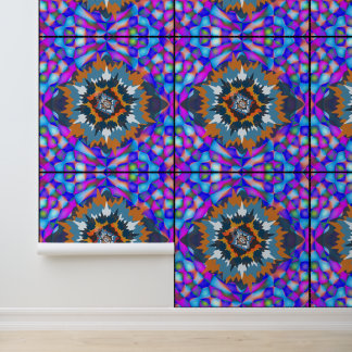 Abstract Sunshine Colourful Floral Mandala Art Wallpaper
