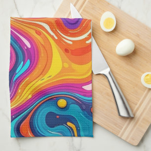 Abstract surface artwork 1200 - KItchen Towel