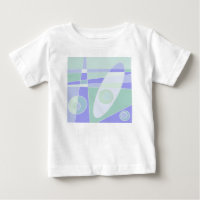 Abstract Surfing Pastel Purple Green