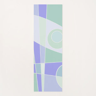 Abstract Surfing Purple Green Yoga Mat