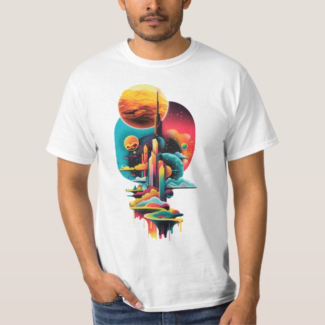 Abstract surreal dreamy landscape T-Shirt (Front)