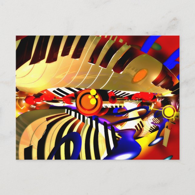 Abstract Surrealism Postcard (Front)