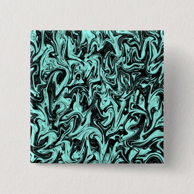 Abstract Swirl 15 Cm Square Badge (Front)