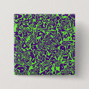 Abstract Swirl 15 Cm Square Badge