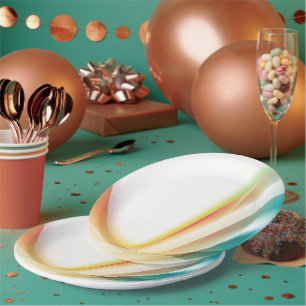 Abstract Swirl 2 Paper Plate