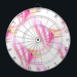 Abstract Swirl 4 Dartboard<br><div class="desc">Soft pink and peach abstract dwirl design.</div>