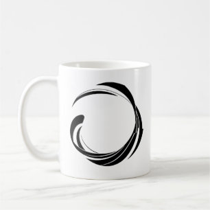 Abstract Swirl Circle Design – curved ring artwork Coffee Mug