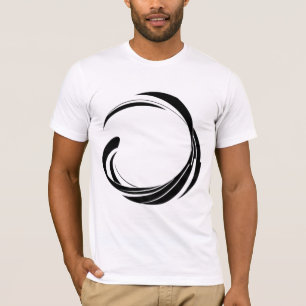 Abstract Swirl Circle Design – curved ring artwork T-Shirt