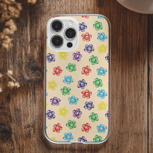 Abstract swirl colourful simple circle pattern Case-Mate iPhone case