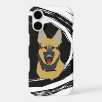 Abstract Swirl German Shepherd Dog