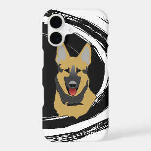 Abstract Swirl German Shepherd Dog