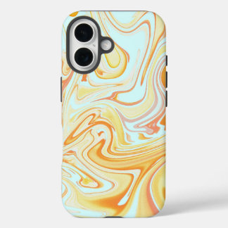 Abstract swirl iPhone16 case- trendy marble design iPhone 16 Case
