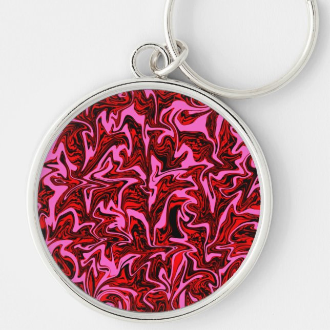 Abstract Swirl Key Ring (Front)