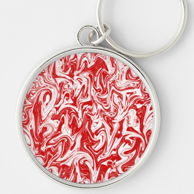 Abstract Swirl Key Ring (Front)