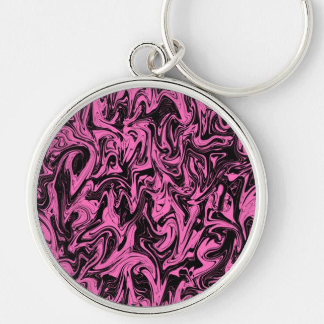 Abstract Swirl Key Ring (Front)