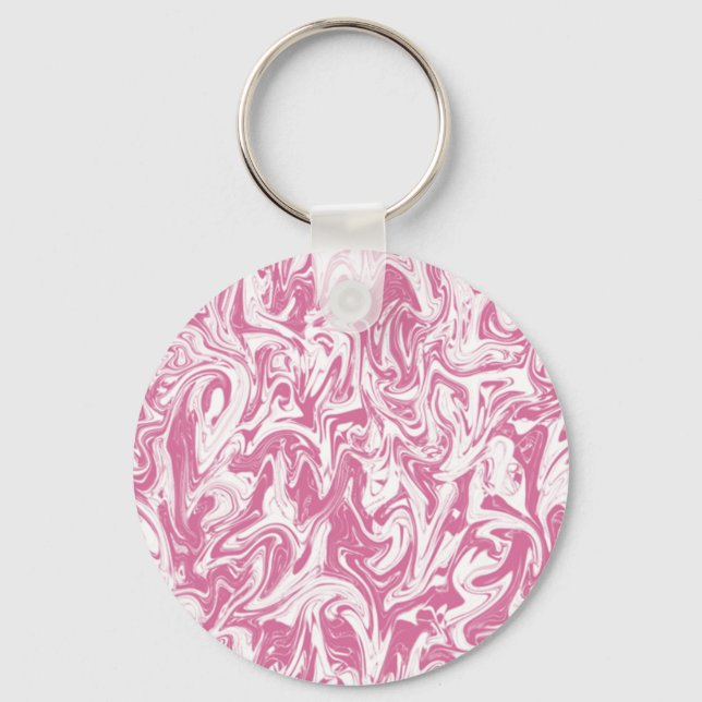 Abstract Swirl Key Ring (Front)
