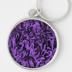 Abstract Swirl Key Ring