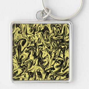 Abstract Swirl Key Ring