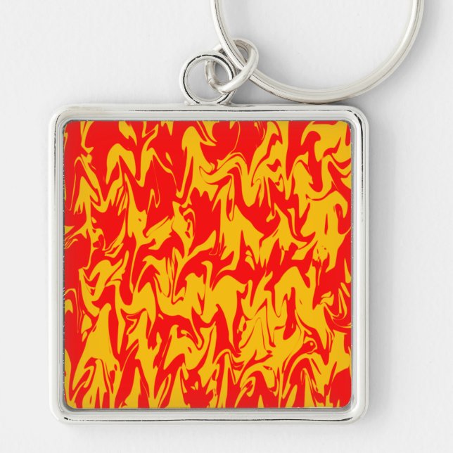 Abstract Swirl Key Ring (Front)
