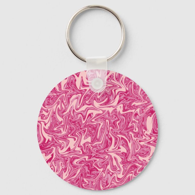 Abstract Swirl Key Ring (Front)