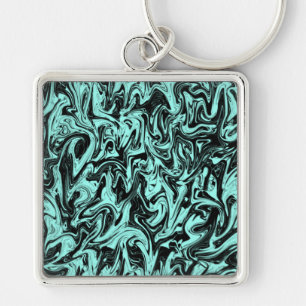 Abstract Swirl Key Ring