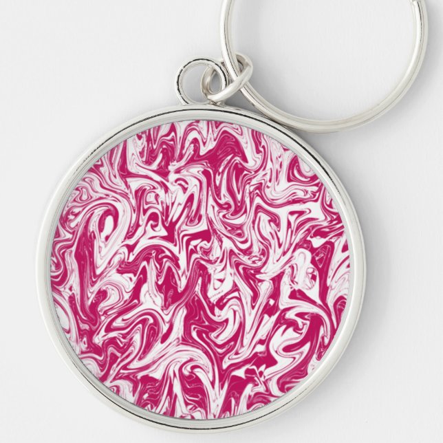 Abstract Swirl Key Ring (Front)