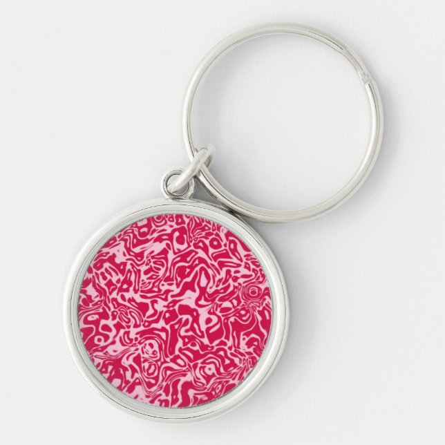Abstract Swirl Key Ring (Front)