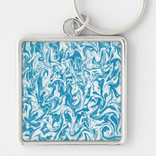Abstract Swirl Key Ring