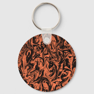 Abstract Swirl Key Ring