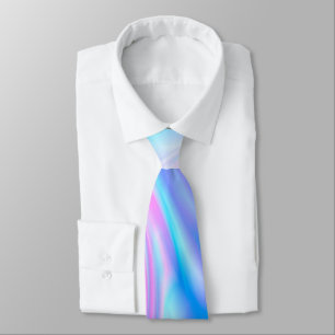 Abstract swirl liquid pastel purple colours print tie