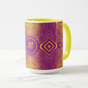 abstract swirl modern pattern mug