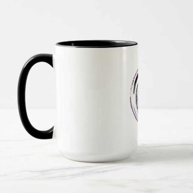 Abstract Swirl Mug – Modern Minimalist Design  (Left)