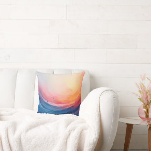 Abstract Swirl of Warmth and Depth Cushion