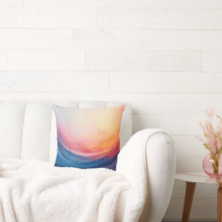 Abstract Swirl of Warmth and Depth Cushion