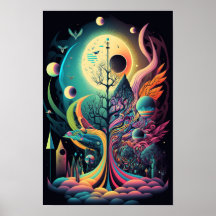 Abstract Swirl Poster | Retro Psychedelic 6