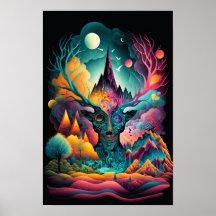 Abstract Swirl Poster | Retro Psychedelic 7