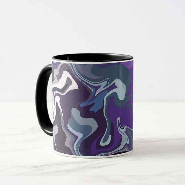 Abstract Swirling Flow of Colours Mug (Front Left)