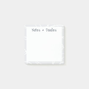 Abstract Swirling Vine Modern Notes & Doodles Grey