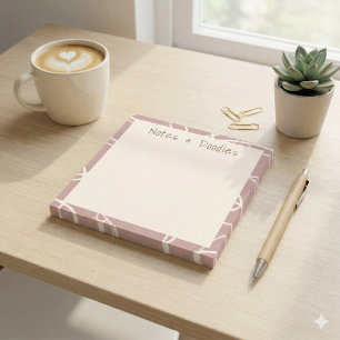 Abstract Swirling Vine Modern Notes & Doodles Rosy
