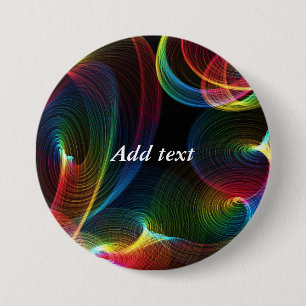 Abstract Swirls colourful template 7.5 Cm Round Badge