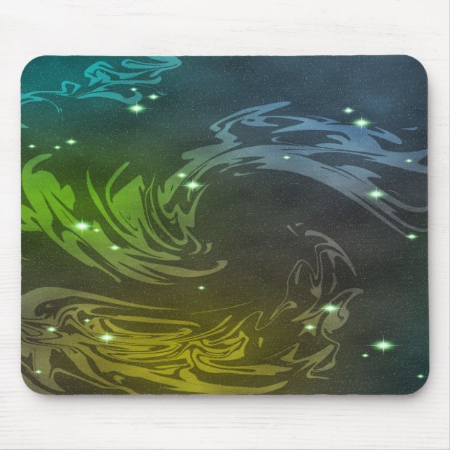 Abstract Swirls Mouse Pad (Front)