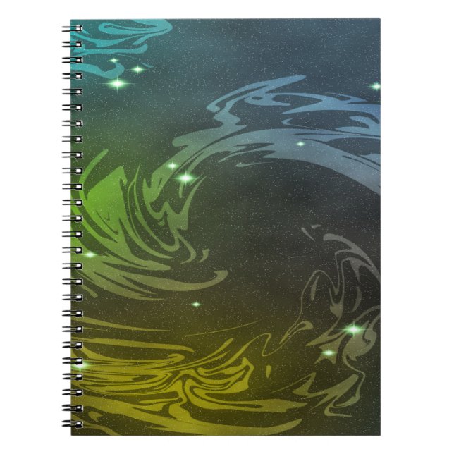 Abstract Swirls Notebook (Front)