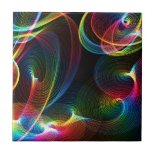 Abstract Swirls Tile