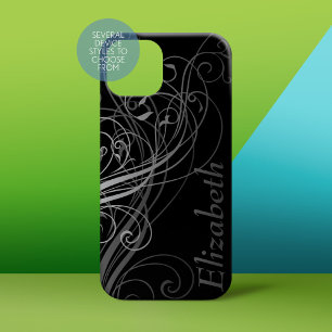 Abstract Swirls with Area for Name