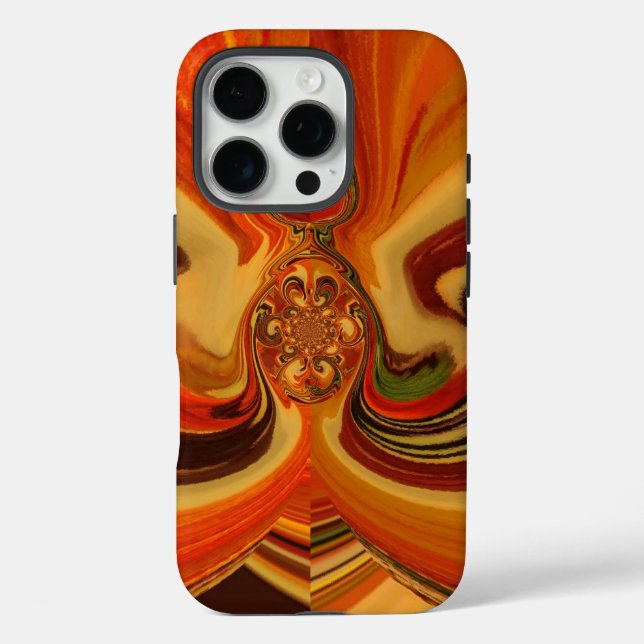 Abstract Swirls with Teardrop Centre Art Print Case-Mate iPhone Case (Back)