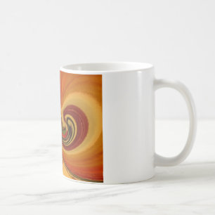 Abstract Swirls with Teardrop Centre Art Print Coffee Mug