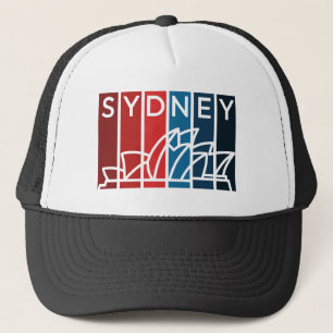 Abstract Sydney Opera House for Travel Enthusiasts Trucker Hat