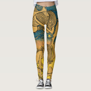 Abstract Symbolist Art Nouveau Stylish Women"s Leggings